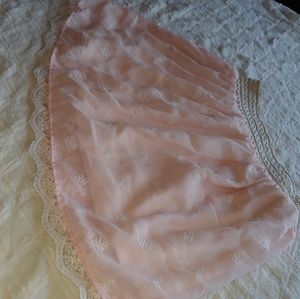 pink skirt with lace and beautiful details!